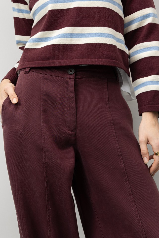 Burgundy Balloon Trousers Burgundy Balloon Trousers