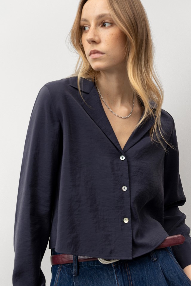 Navy Long Sleeve Shirt