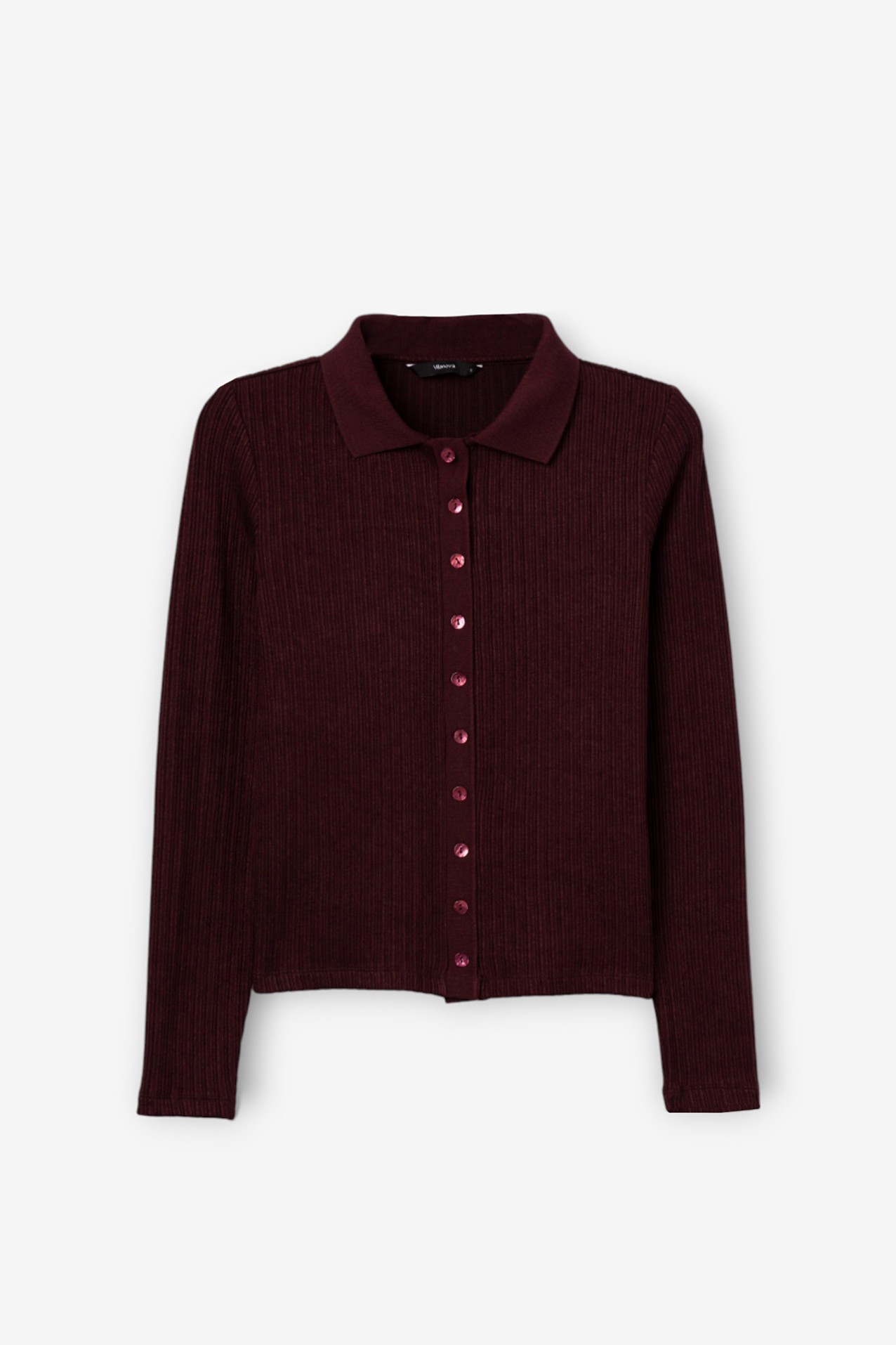 Camisola Slim Cor-de-vinho