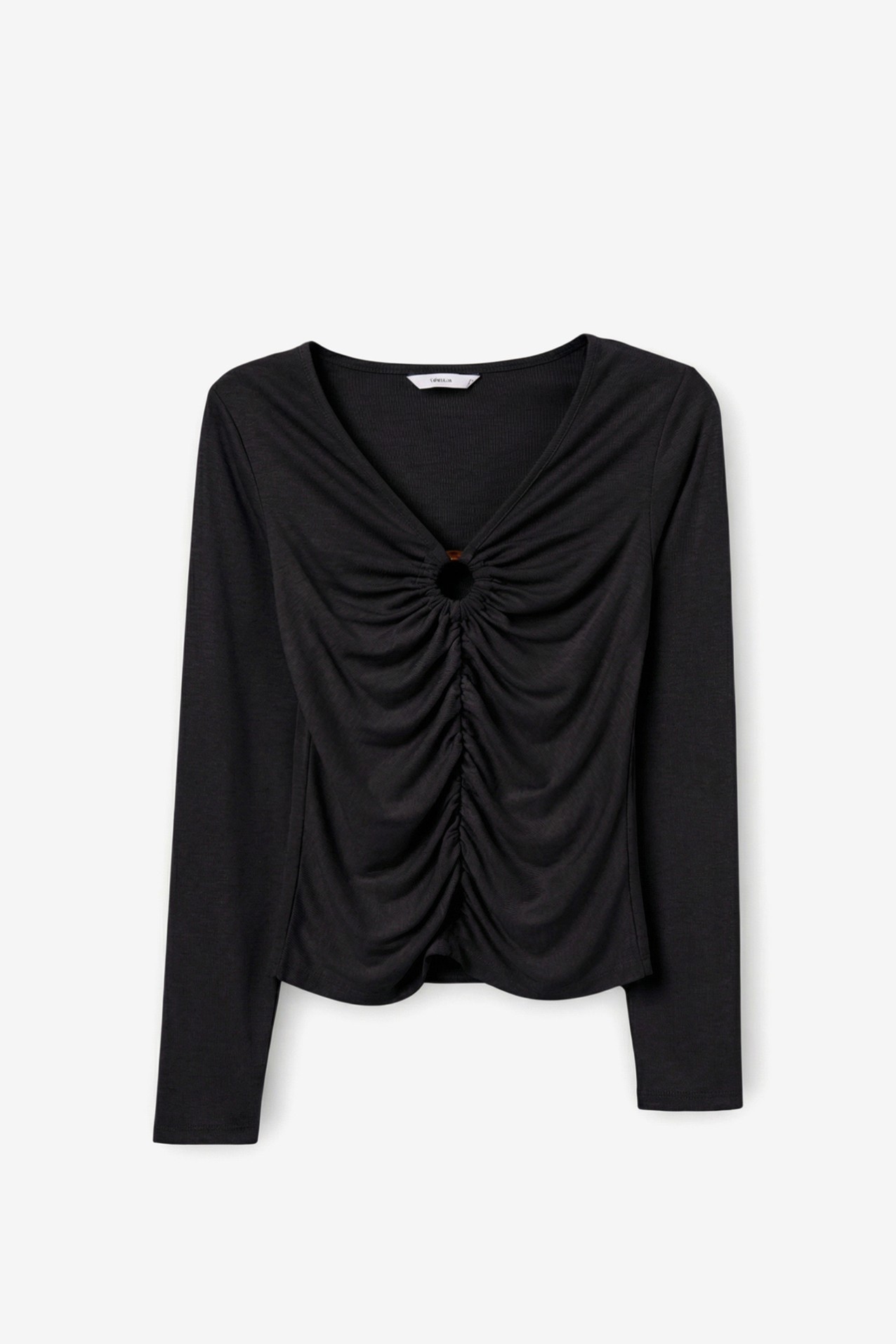 Brown Slim Long Sleeve Tee