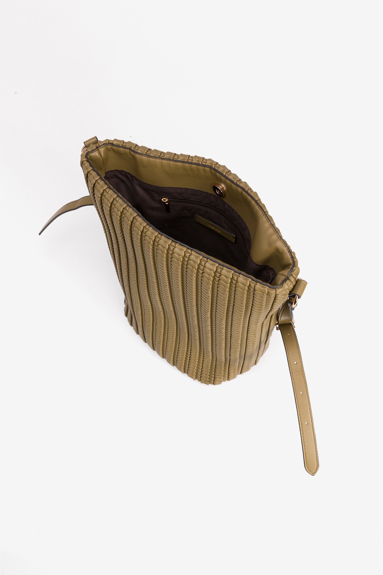 Green Textured Handbag