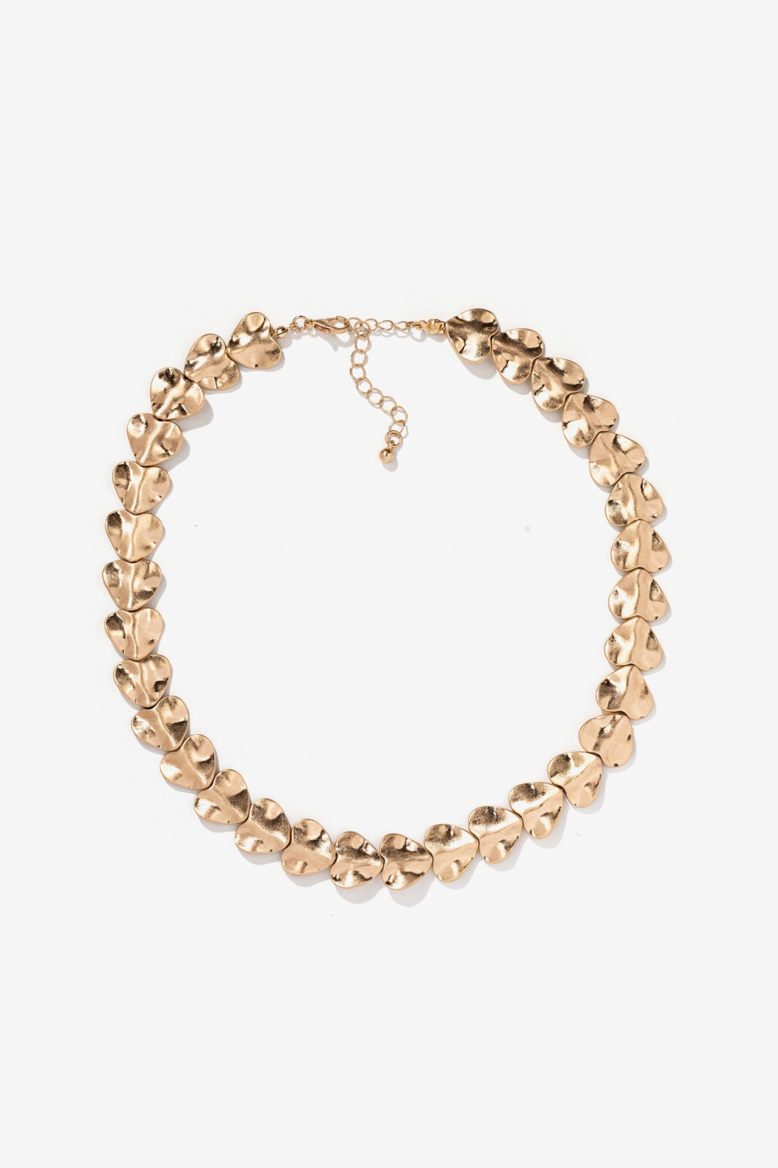 Gold Heart Link Necklace