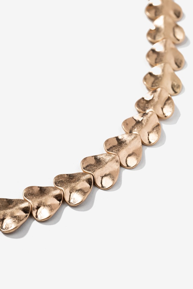 Gold Heart Link Necklace Gold Heart Link Necklace