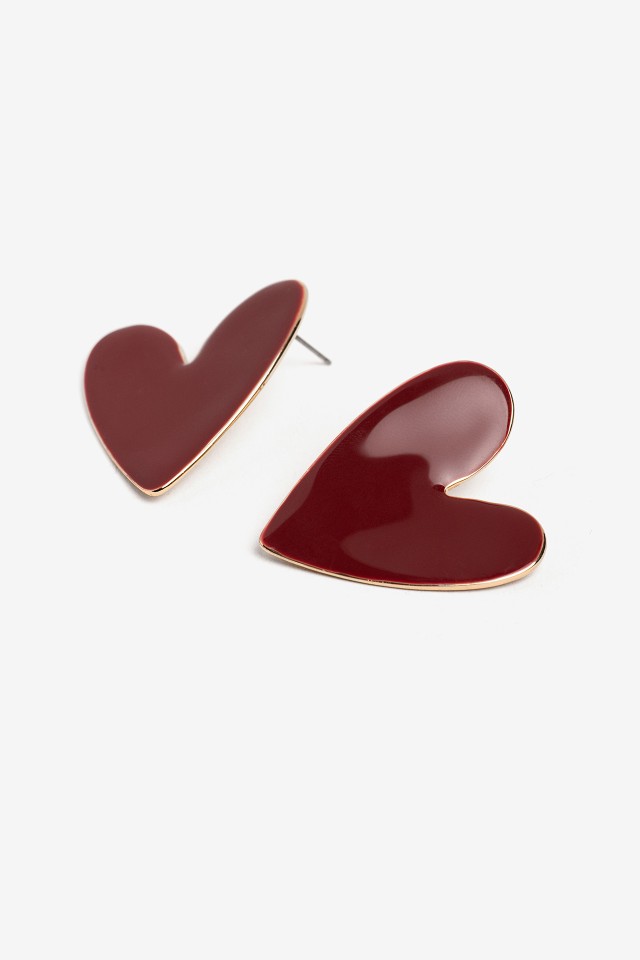 Red Heart Earrings Red Heart Earrings