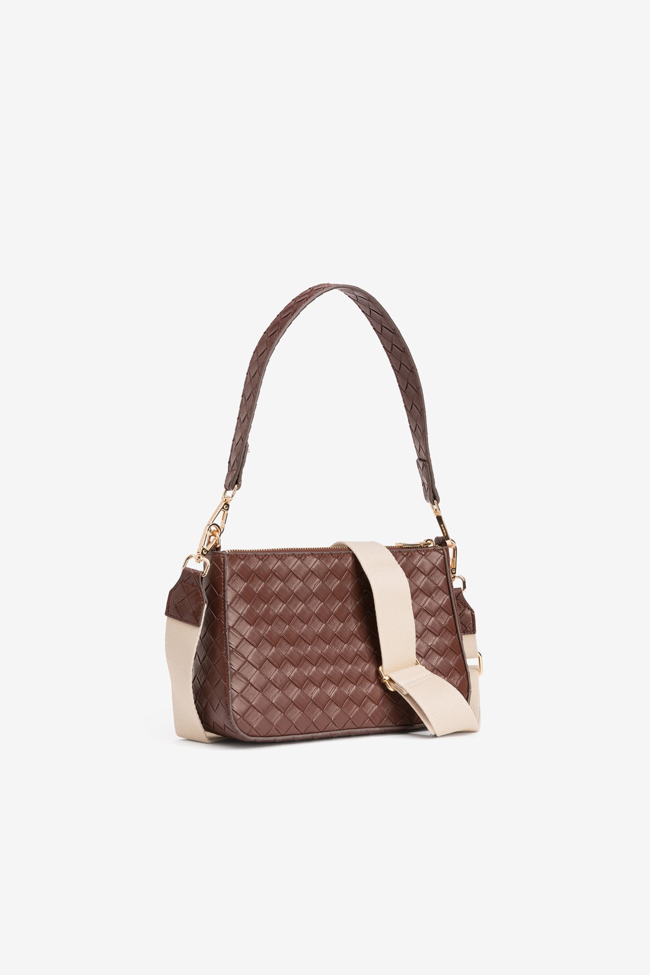 Brown Woven Texture Bag
