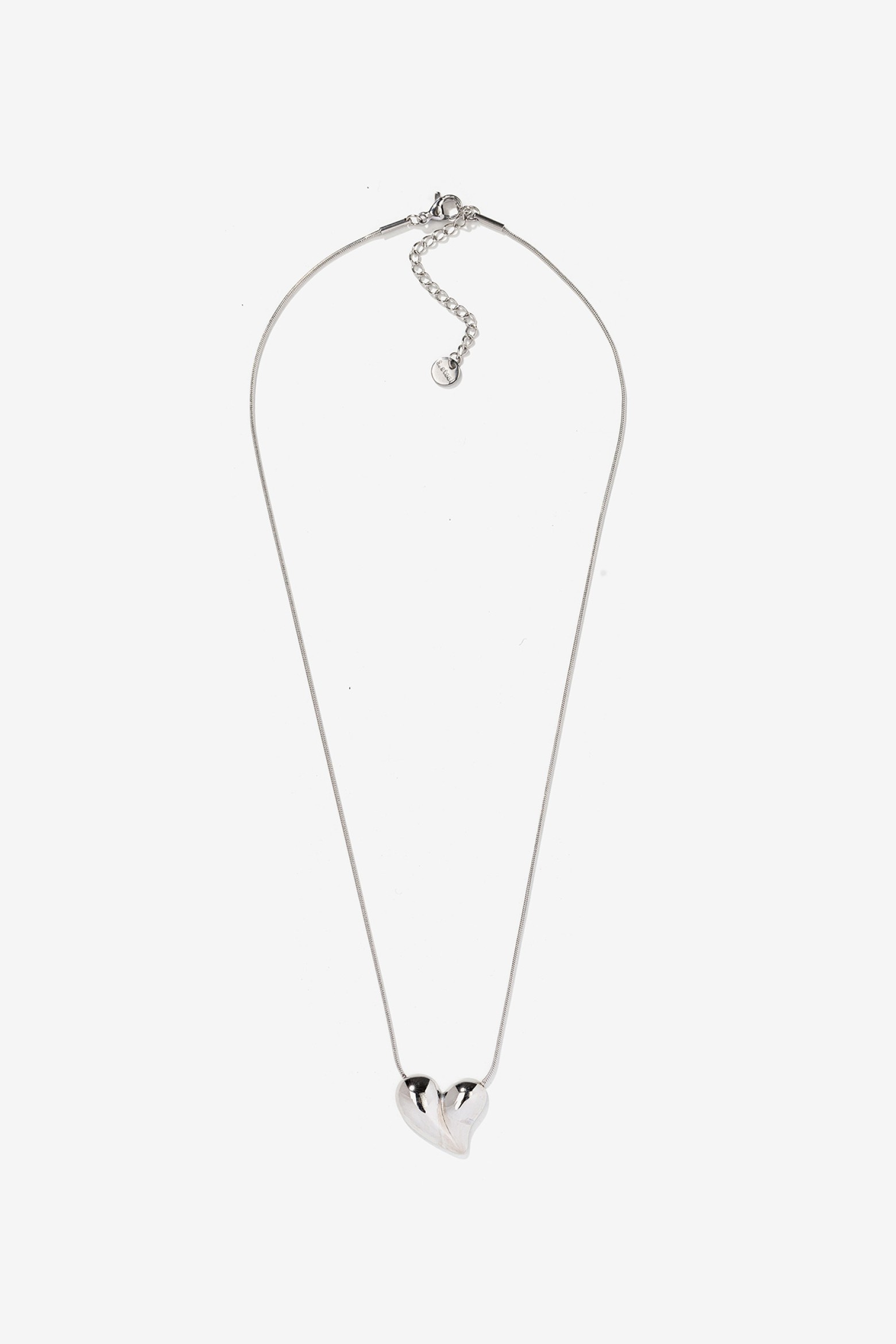 Silver Heart Pendant Necklace