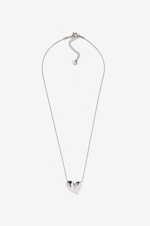 Silver Heart Pendant Necklace