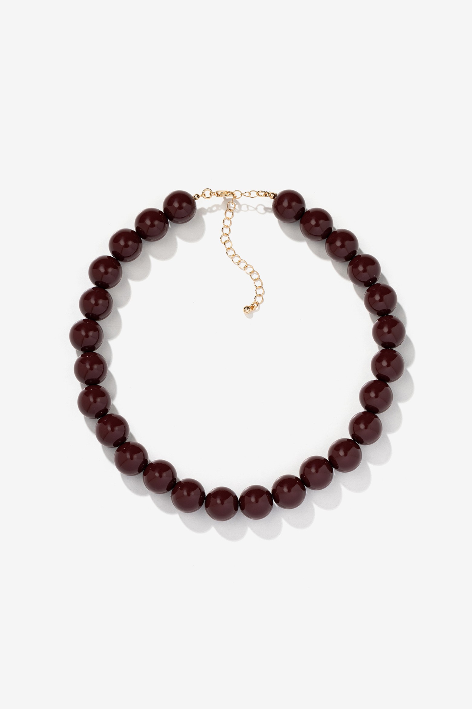 Chunky Red Bead Necklace