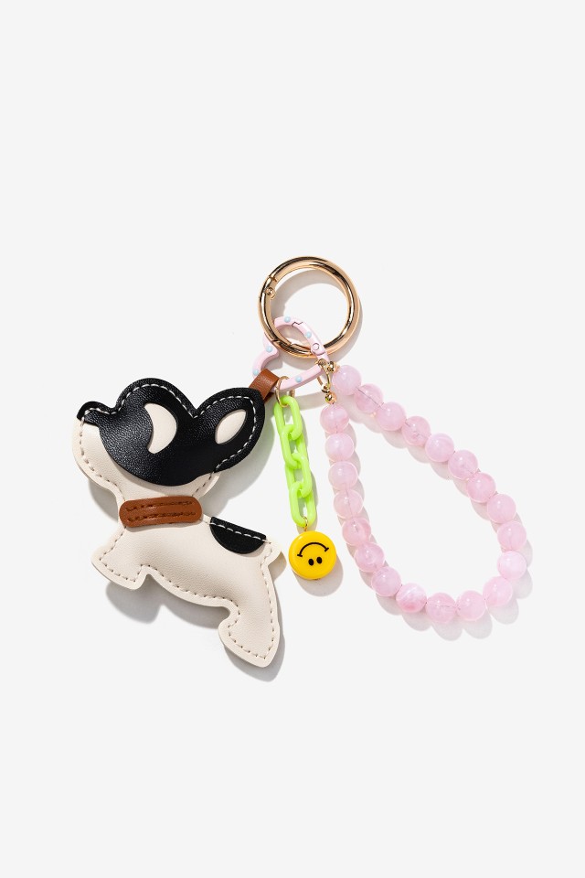 Dog-Shaped Pink Coin Purse