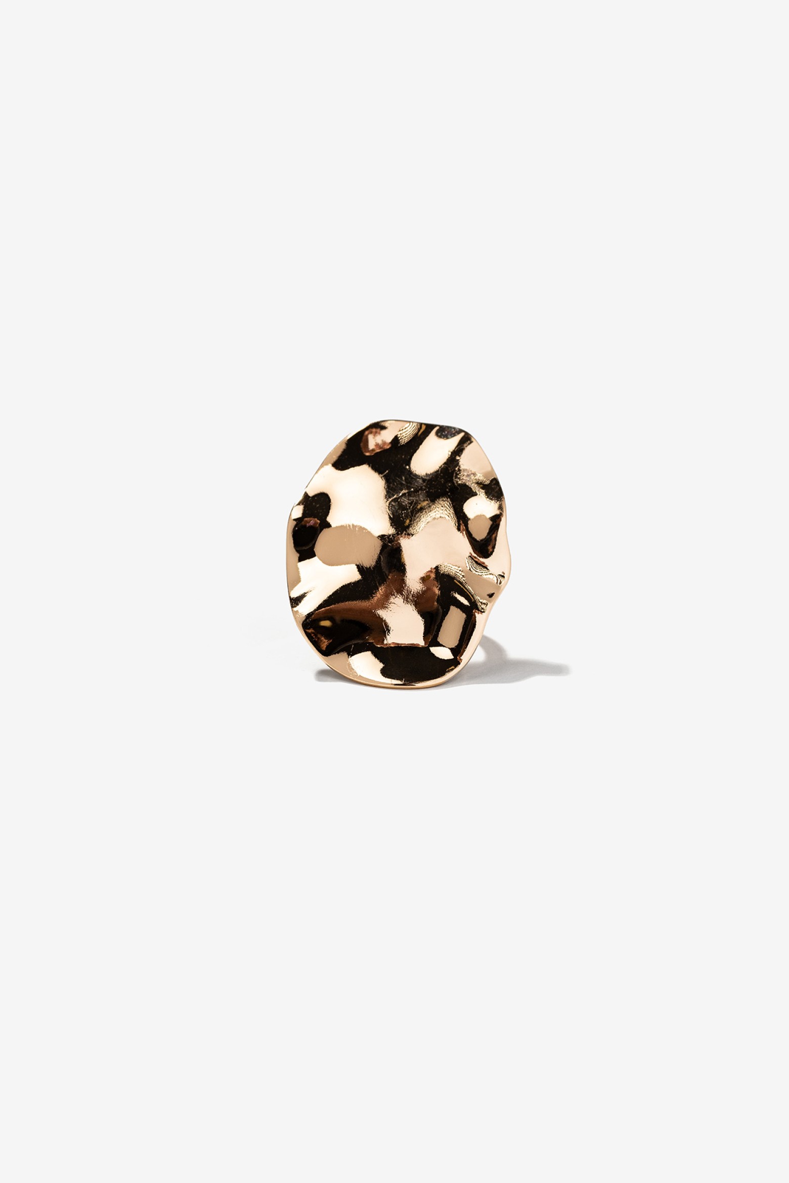 Golden Textured Ring
