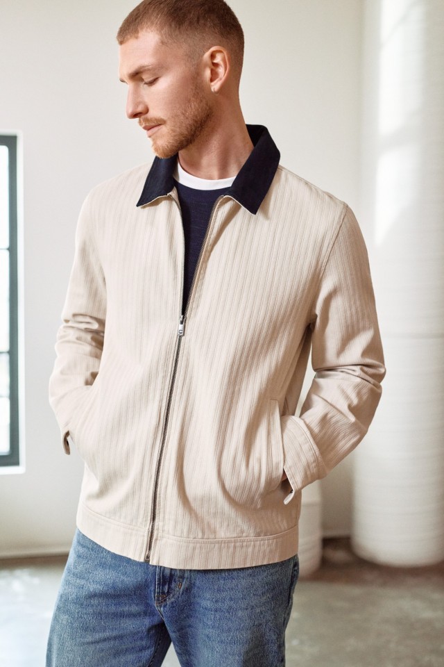 Casaco Regular Bege Masculino