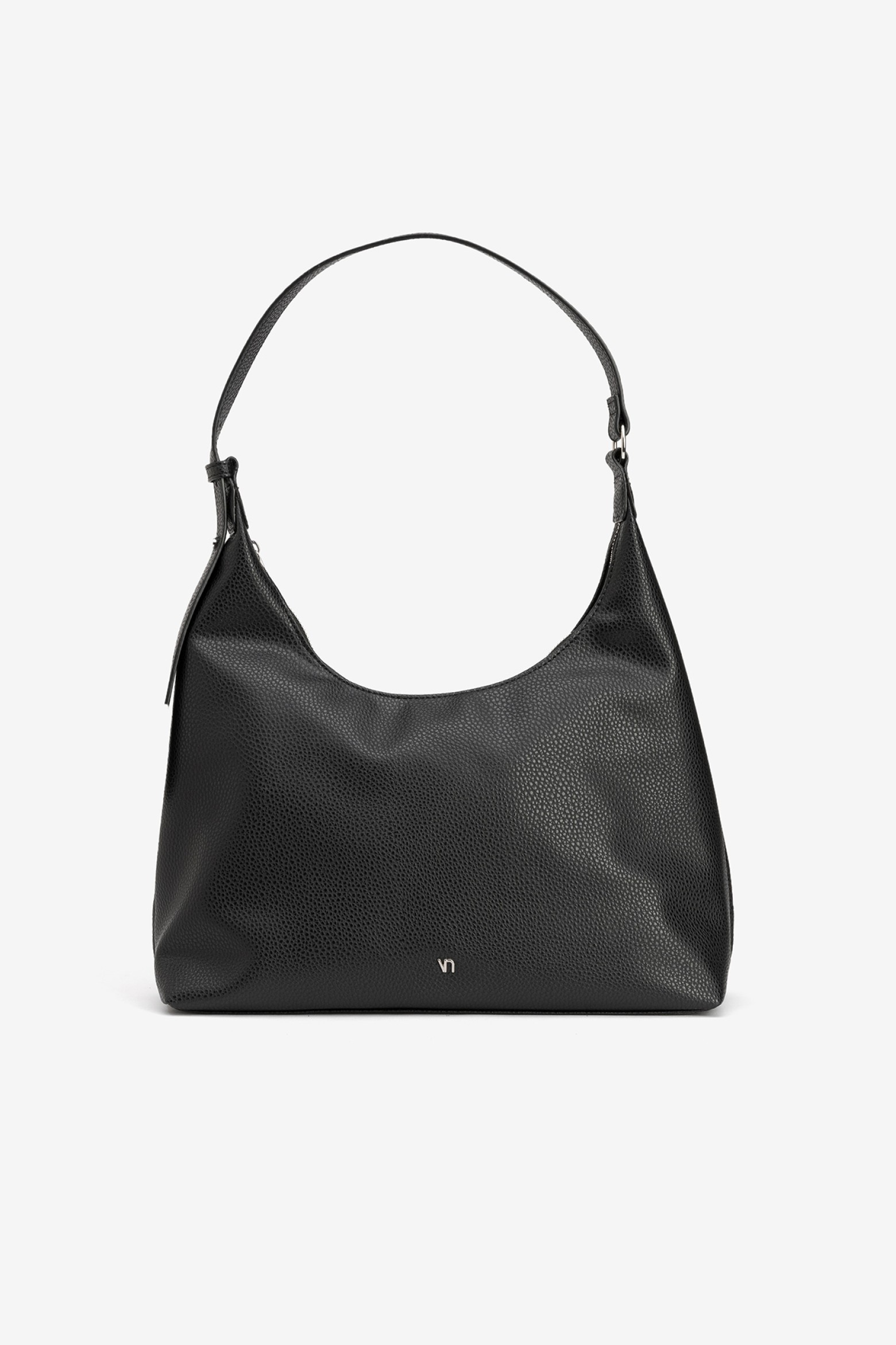 Black Textured Handbag