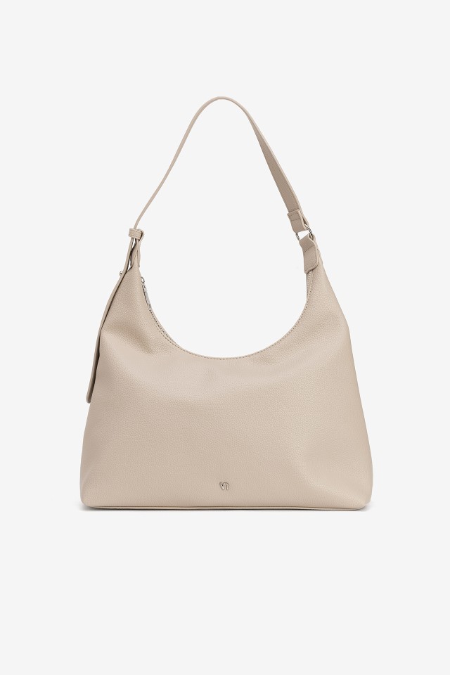 Beige Adjustable Strap Bag