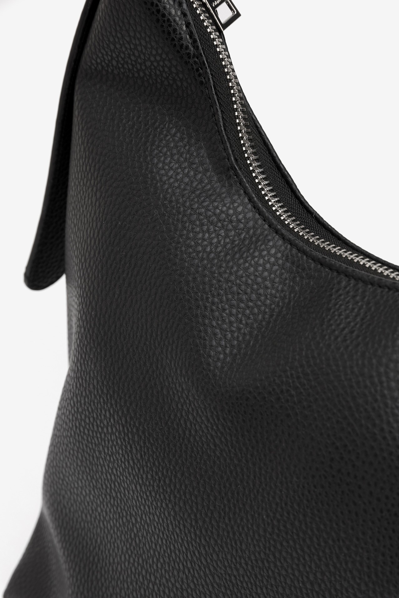 Black Textured Handbag