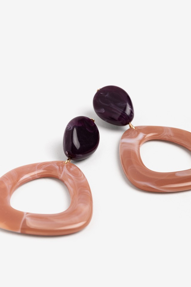 Geometric Pink Earrings Geometric Pink Earrings