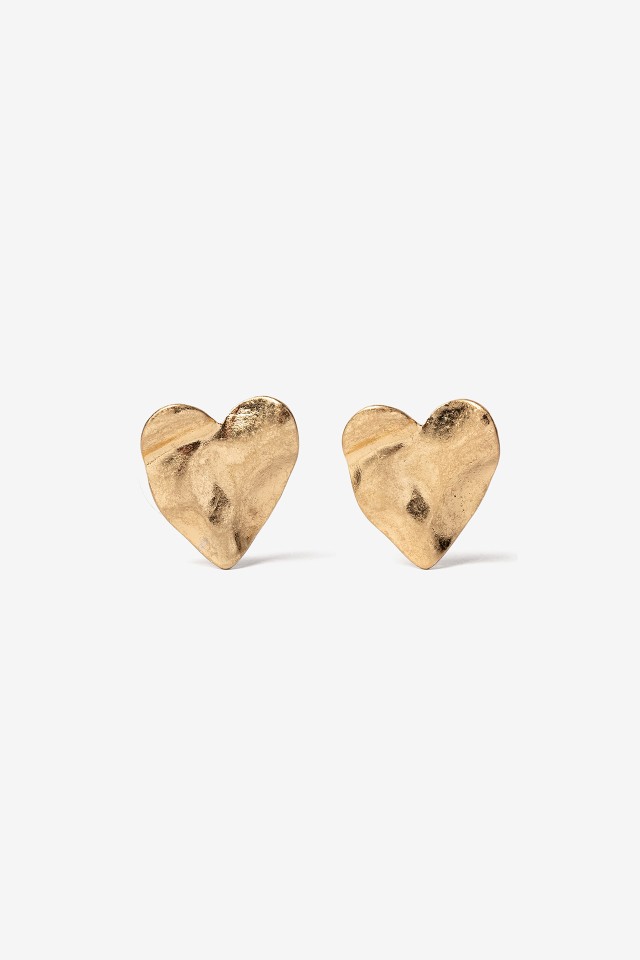 Golden Heart Earrings