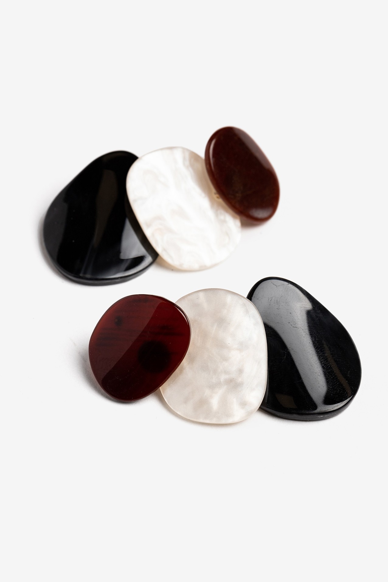 Pendientes geom�tricos multicolor