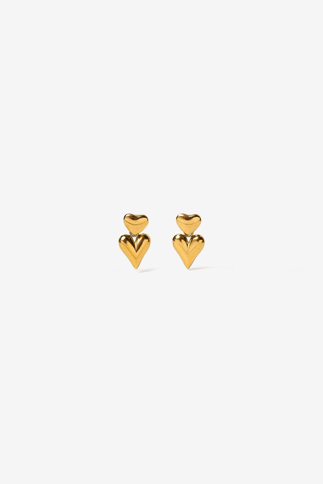 Golden Heart Earrings