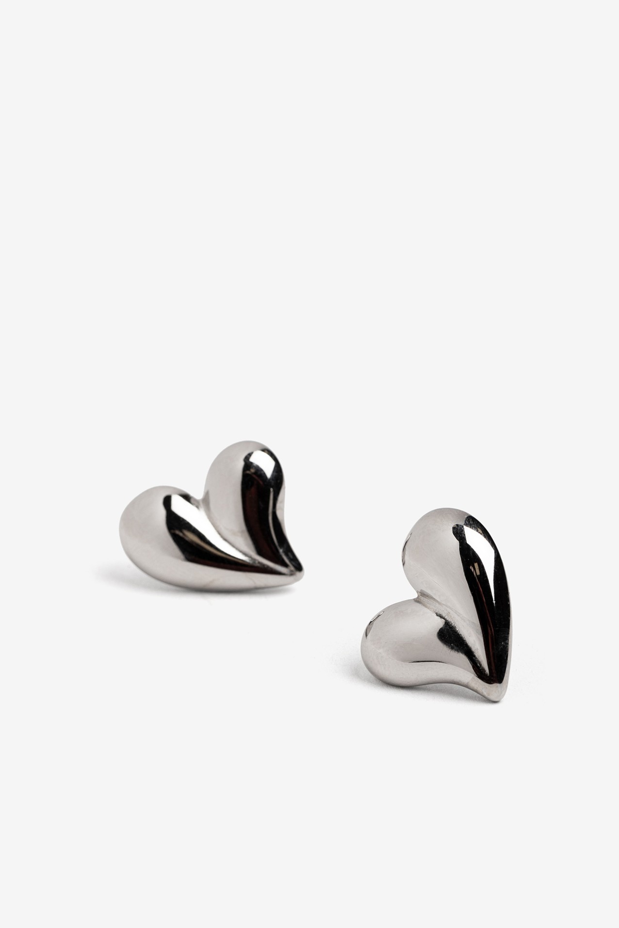 Silver Heart Earrings