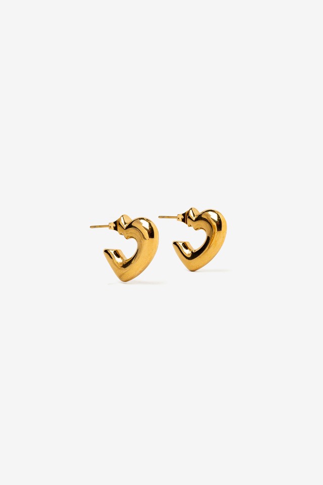 Curved Gold Earrings