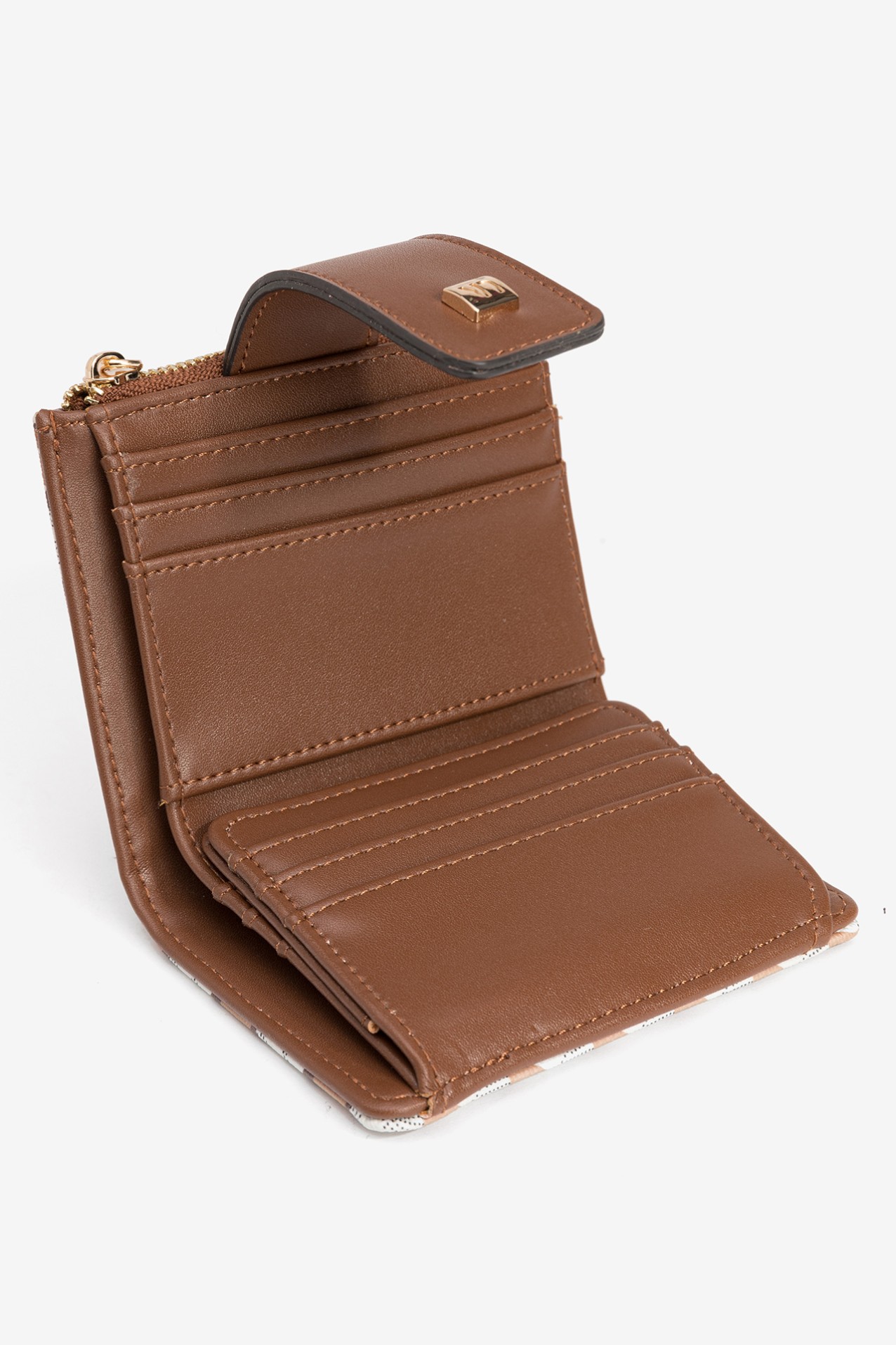 Geometric Brown Wallet