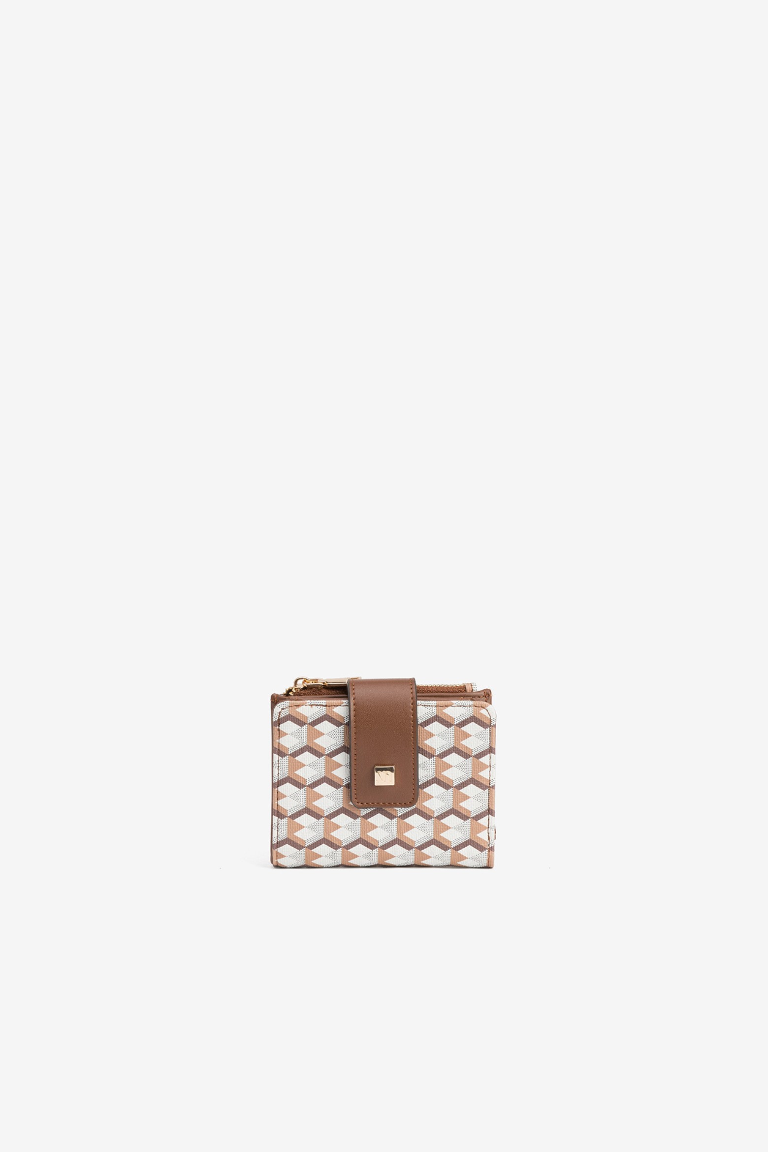 Geometric Brown Wallet