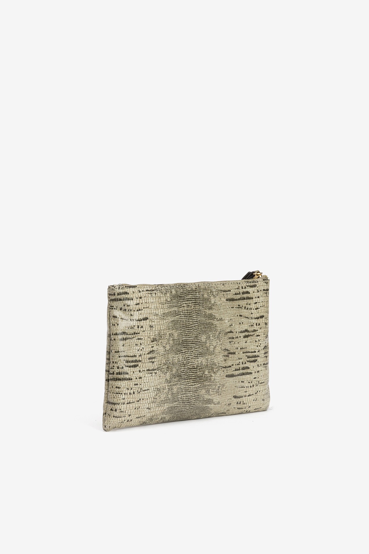 Beige Metallic Coin Purse