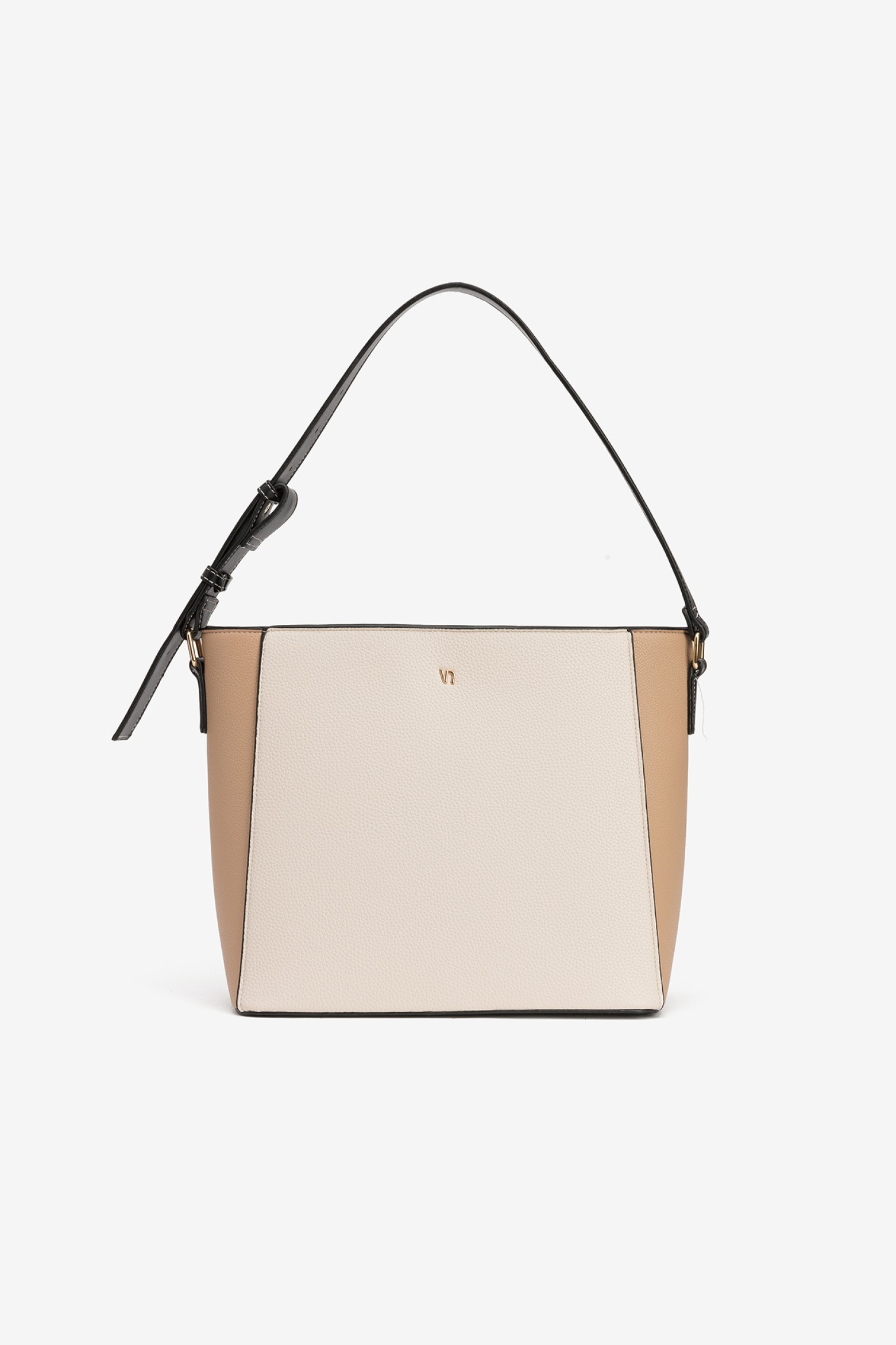 Bicolor Neutrals Shoulder Bag