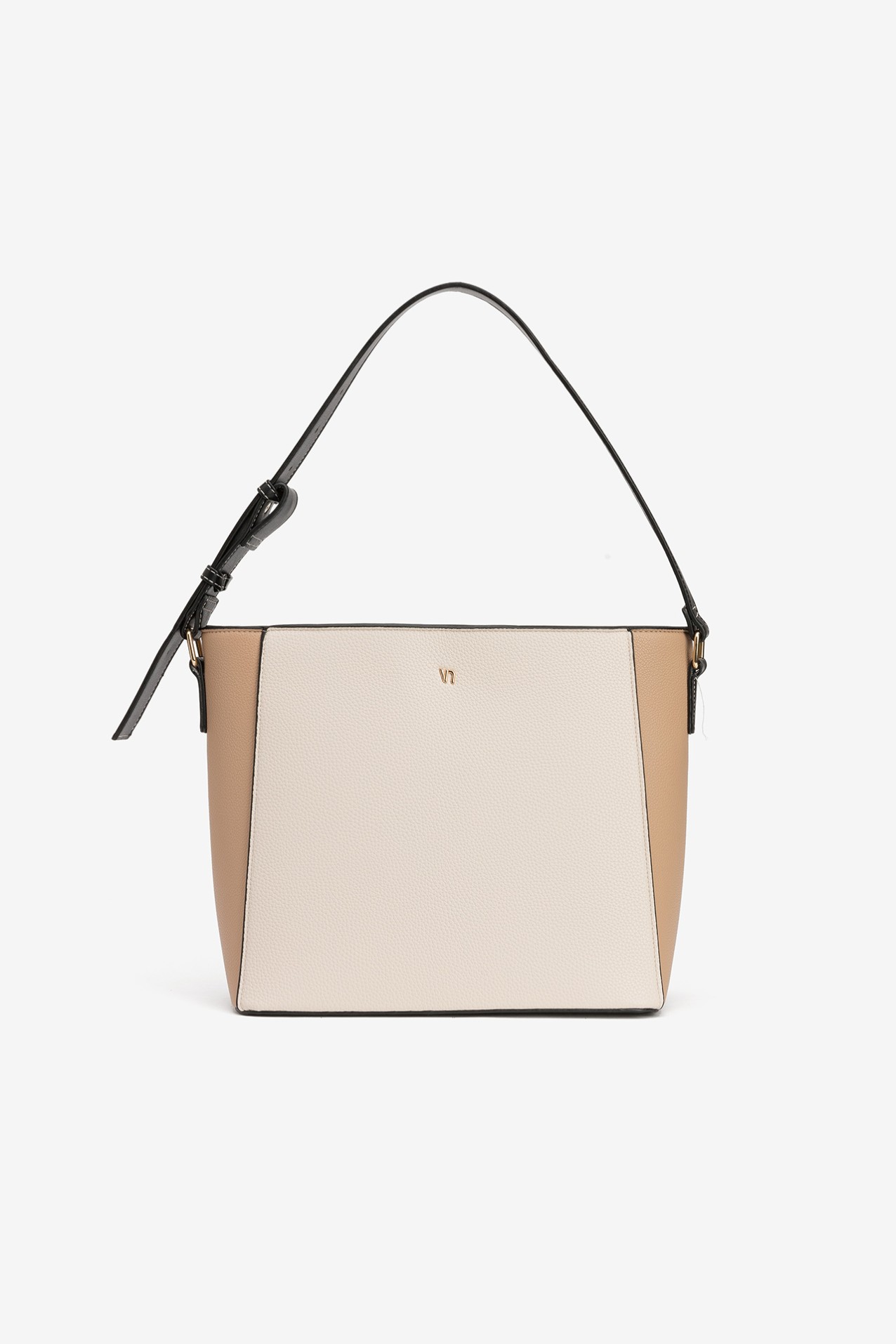 Bicolor Neutrals Shoulder Bag