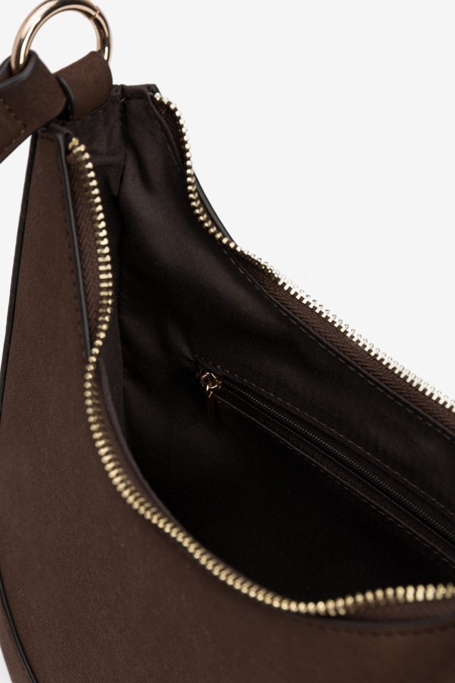 Brown Curved Handbag Brown Curved Handbag