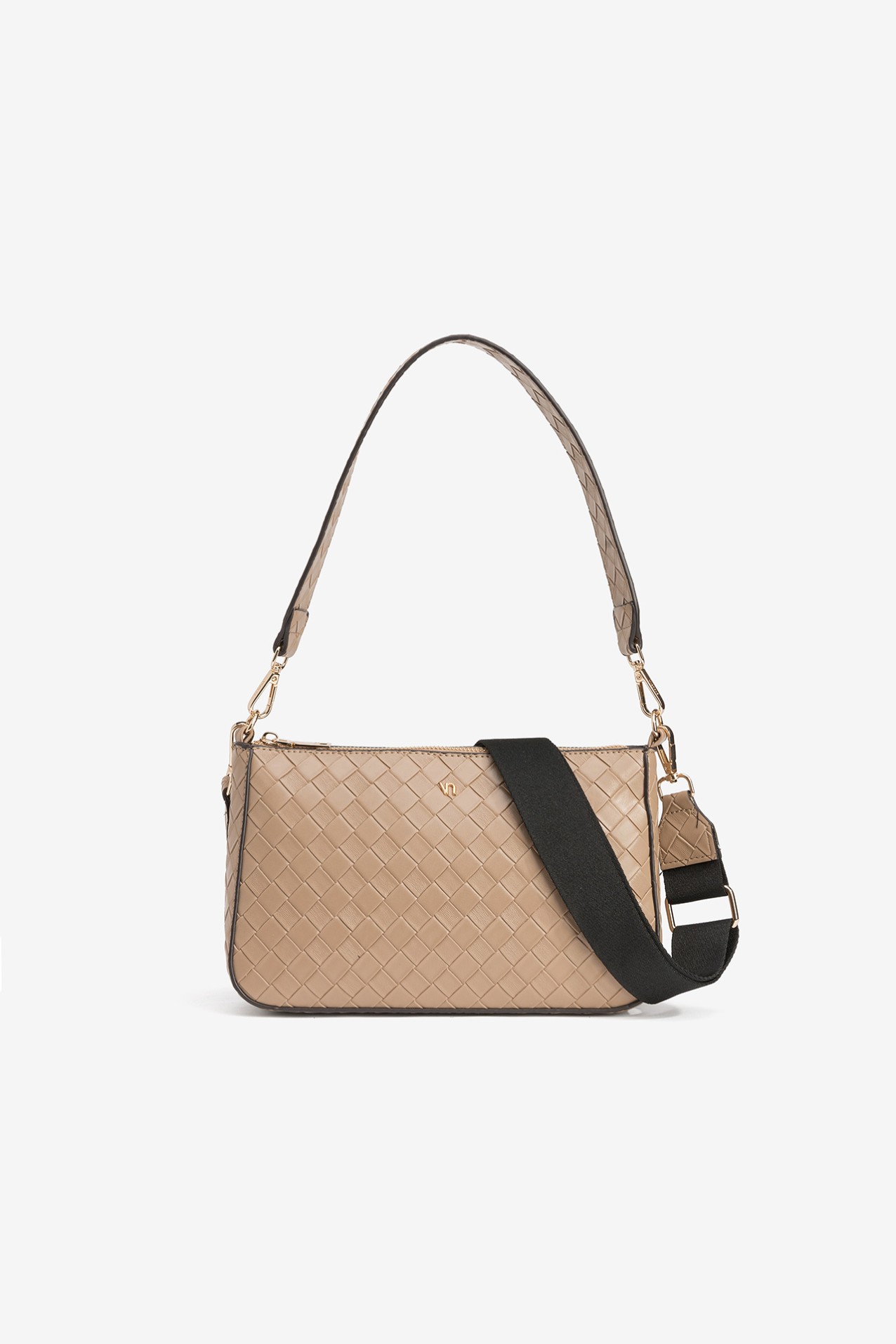 Beige Woven Wallet Bag - 71014427_156 - Vilanova