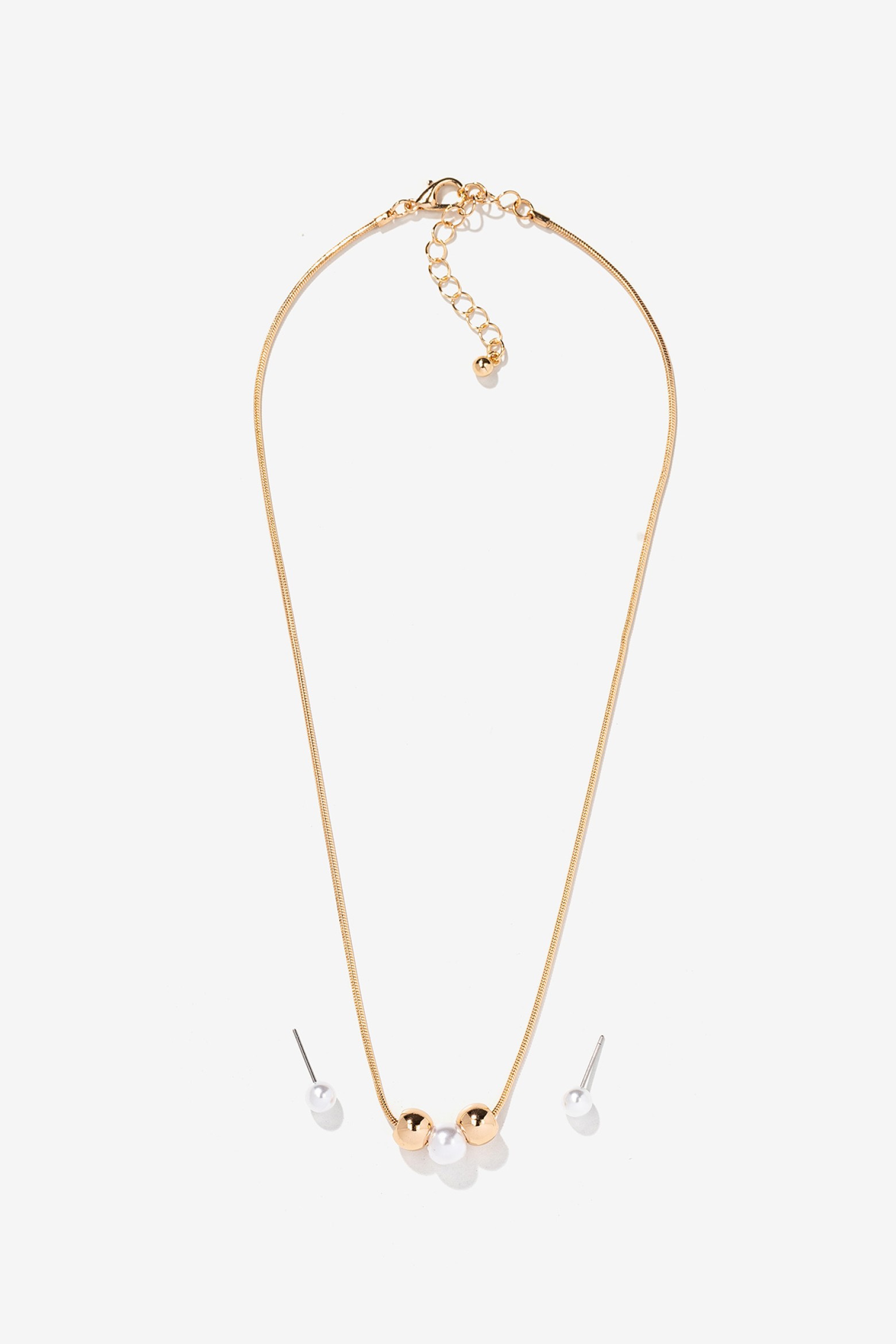 Golden Pearl Jewelry Set