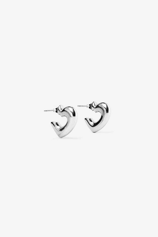 Curved Silver Earrings