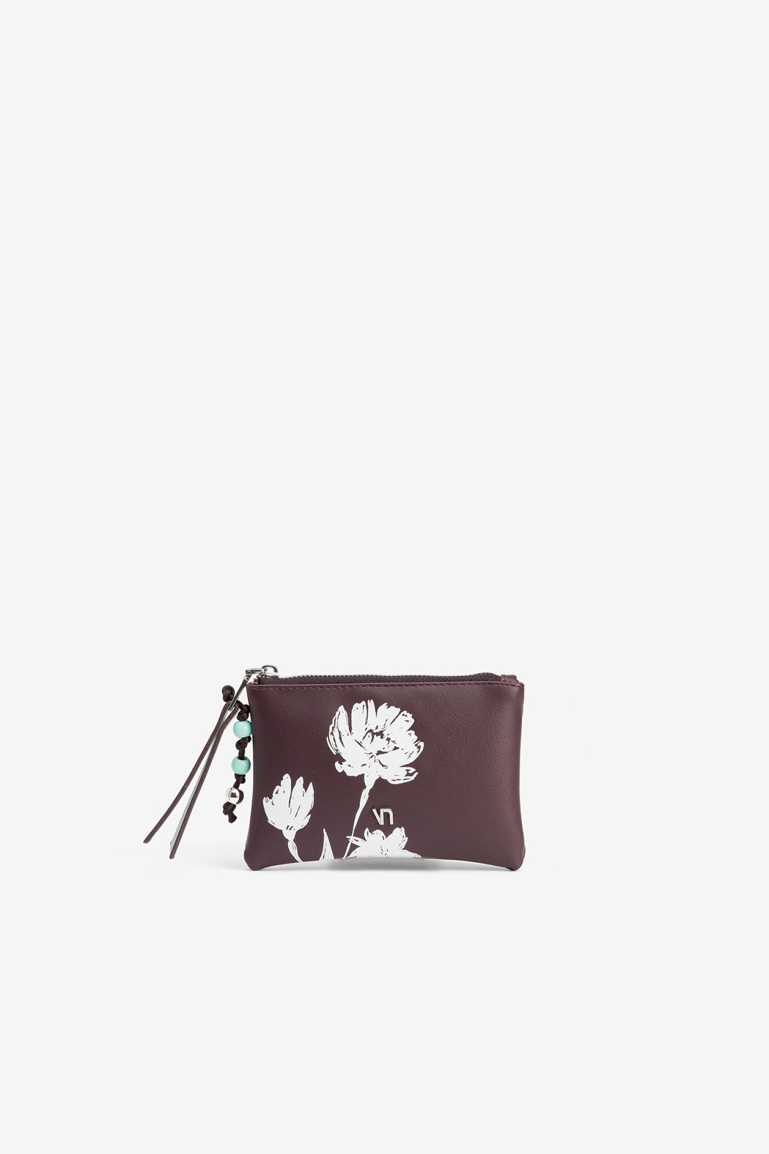 Purple Floral Coin Purse