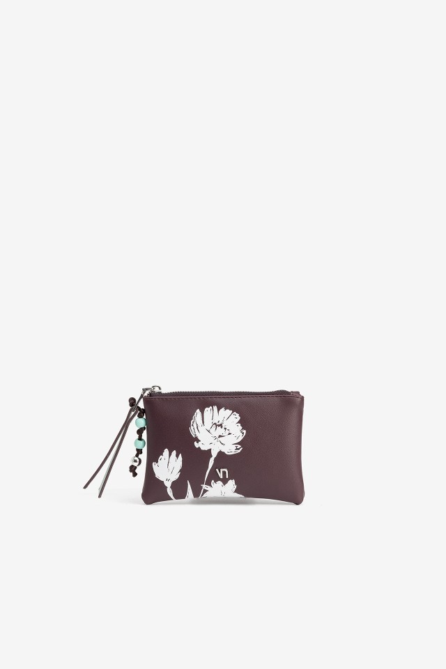 Purple Floral Coin Purse