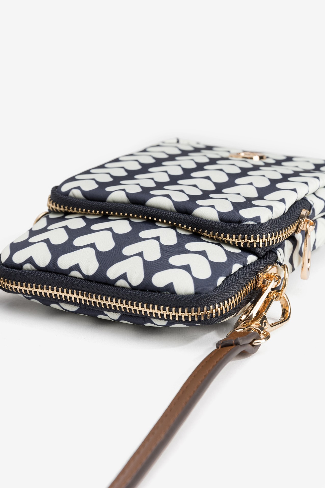 Navy Heart Coin Purse