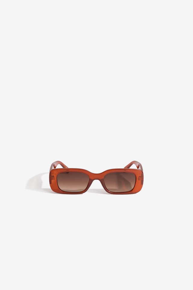 Brown Retro Sunglasses Case