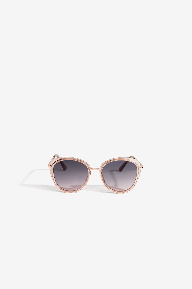 Fluorescent Pink Oversized Sunglasses