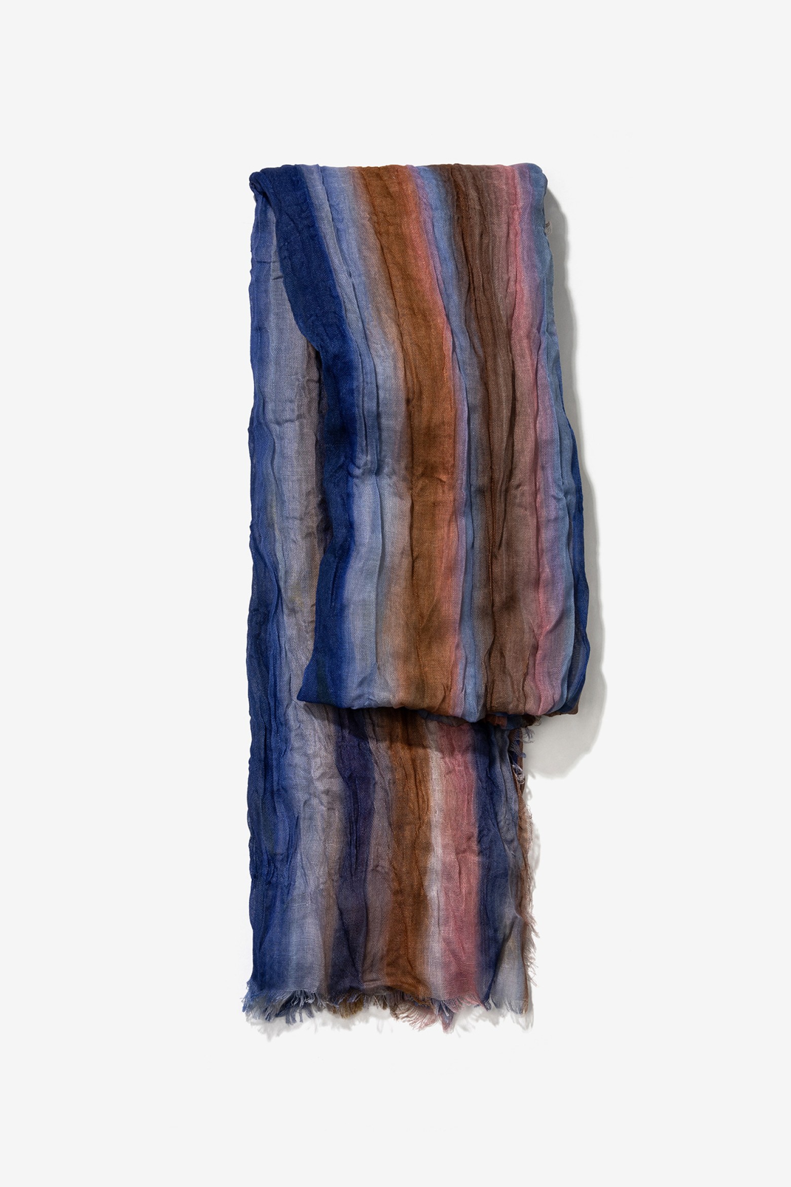 Blue Striped Lightweight Scarf