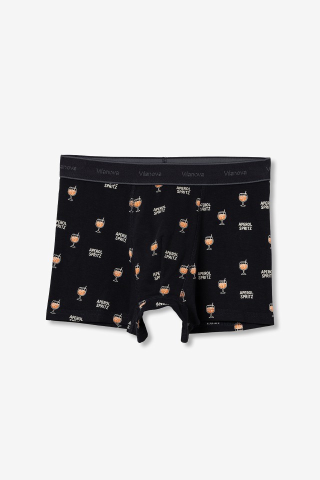 Boxers azul marino estampados