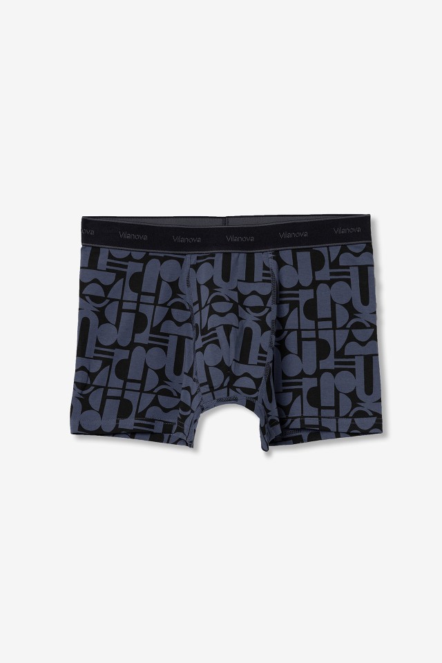Boxers azul marino estampados