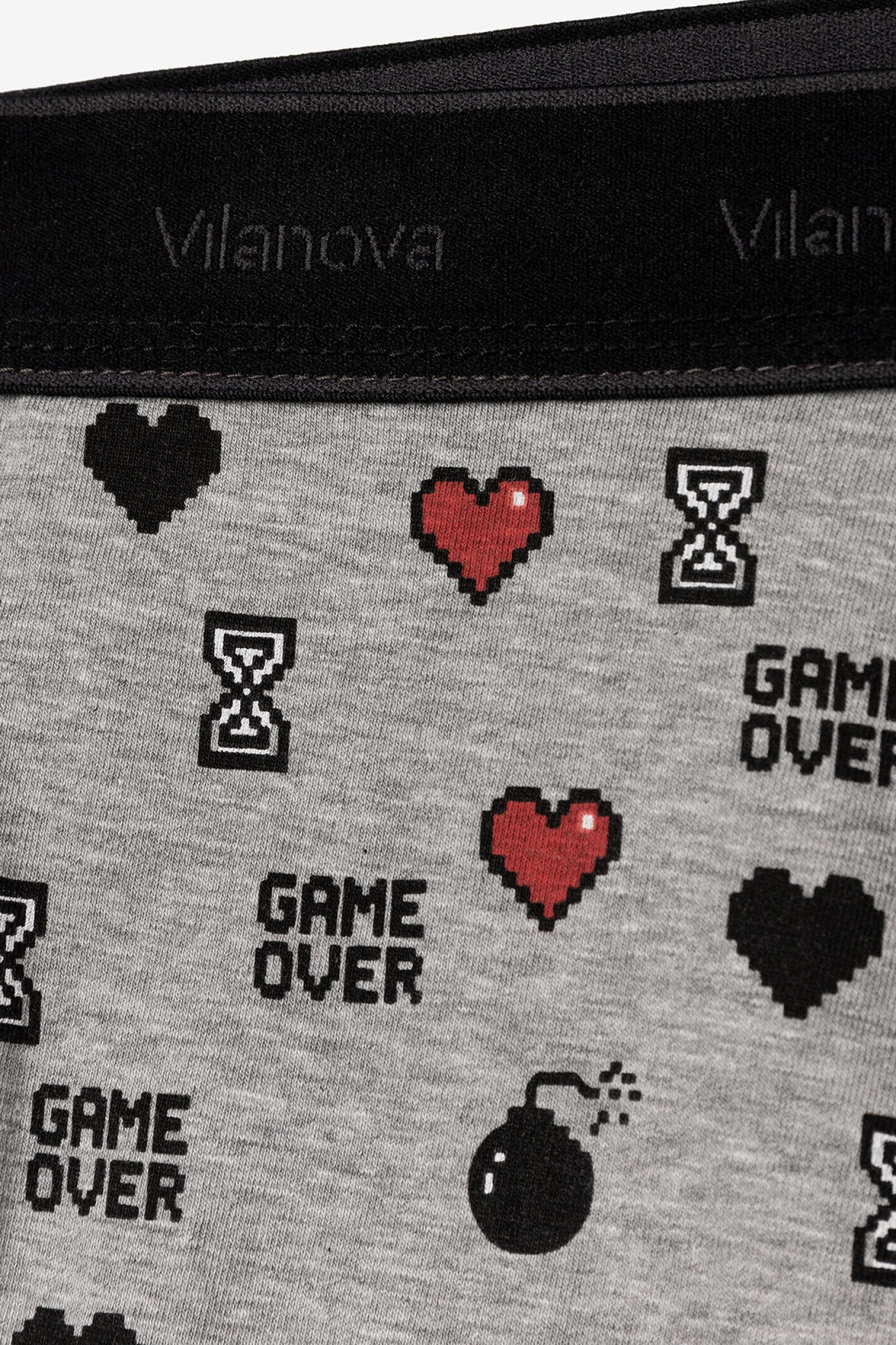 Light Grey Melange Boxers