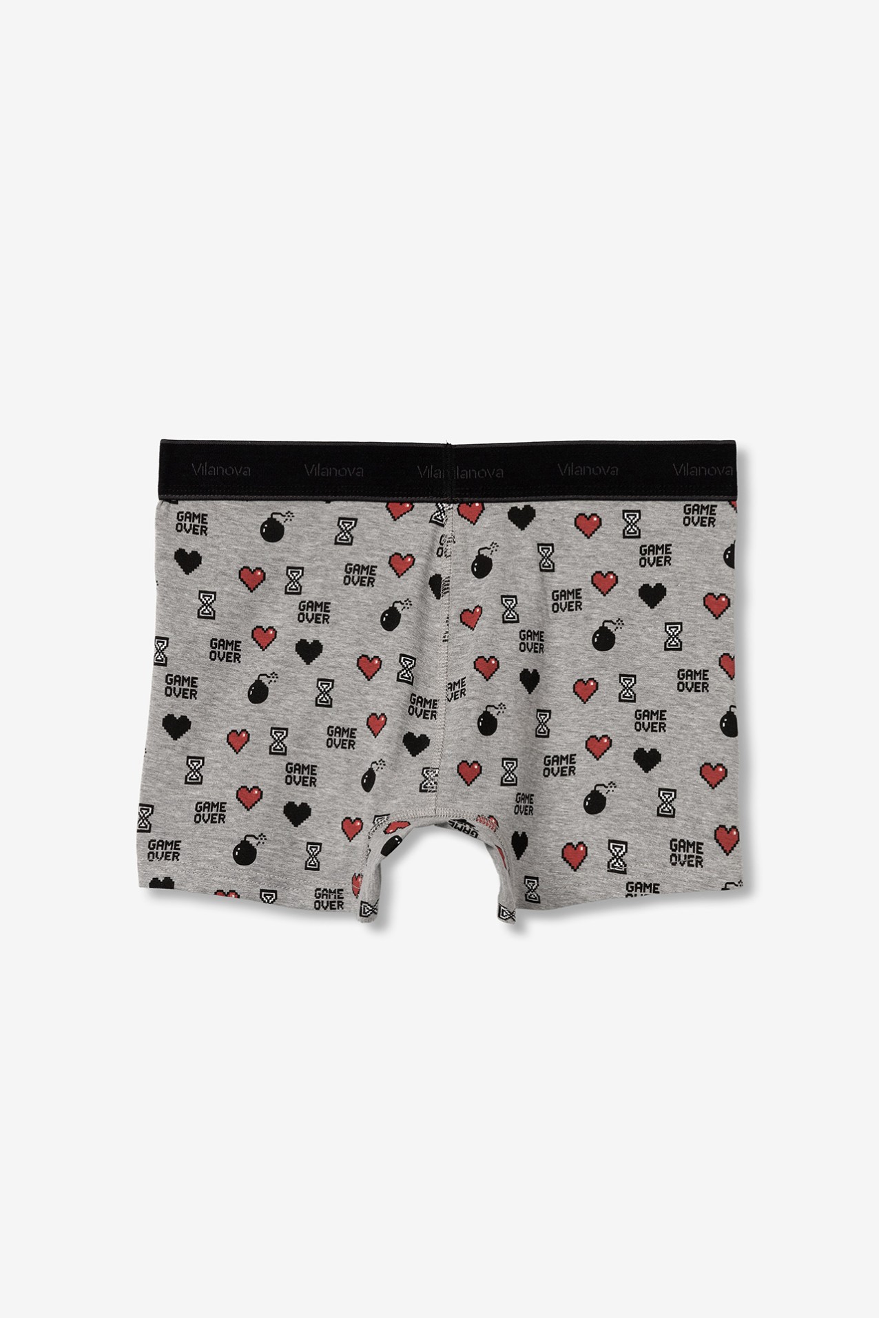 Light Grey Melange Boxers