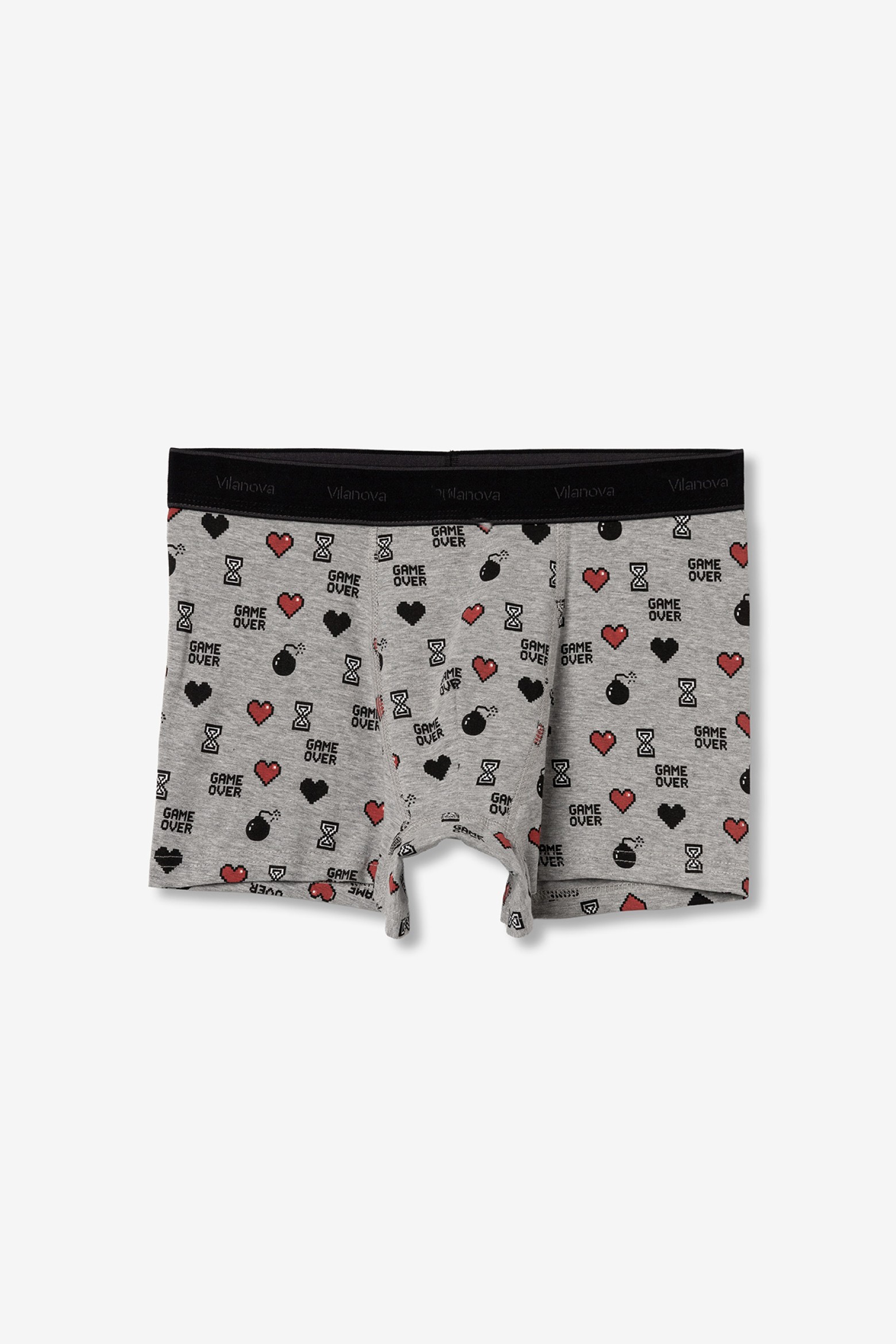 Light Grey Melange Boxers