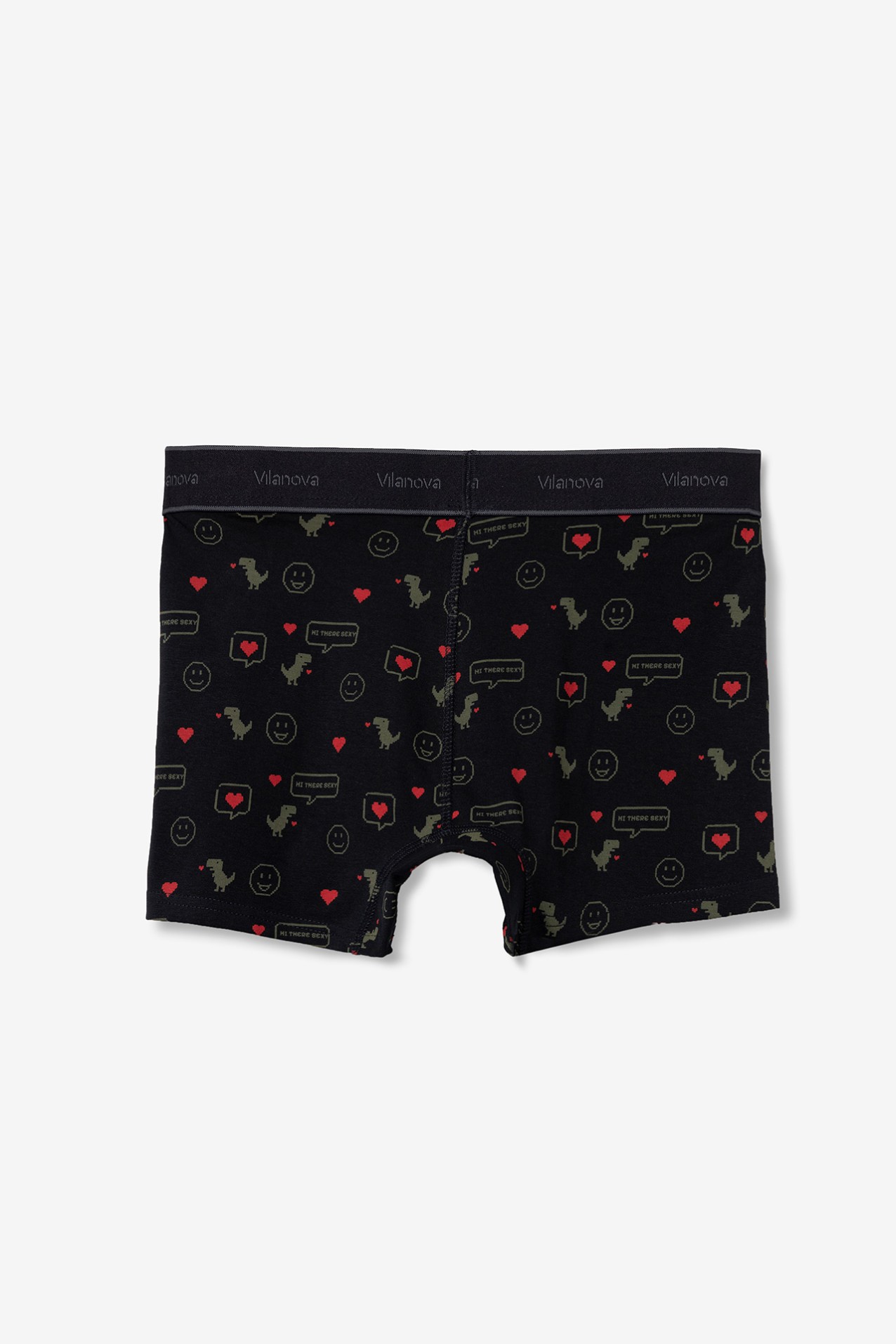 Navy Blue Fun Print Boxers