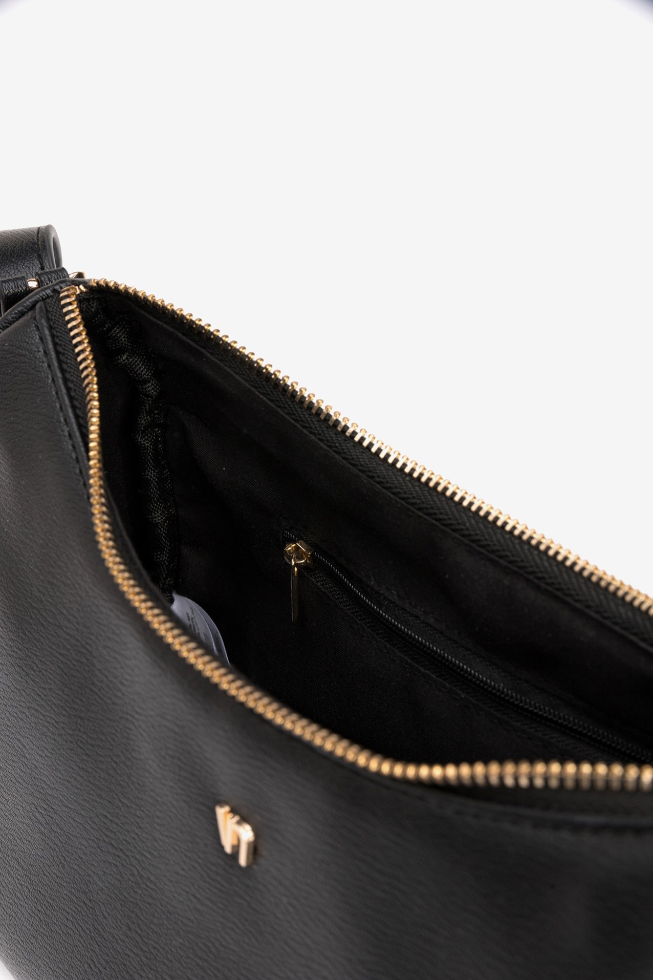 Black Compact Shoulder Bag