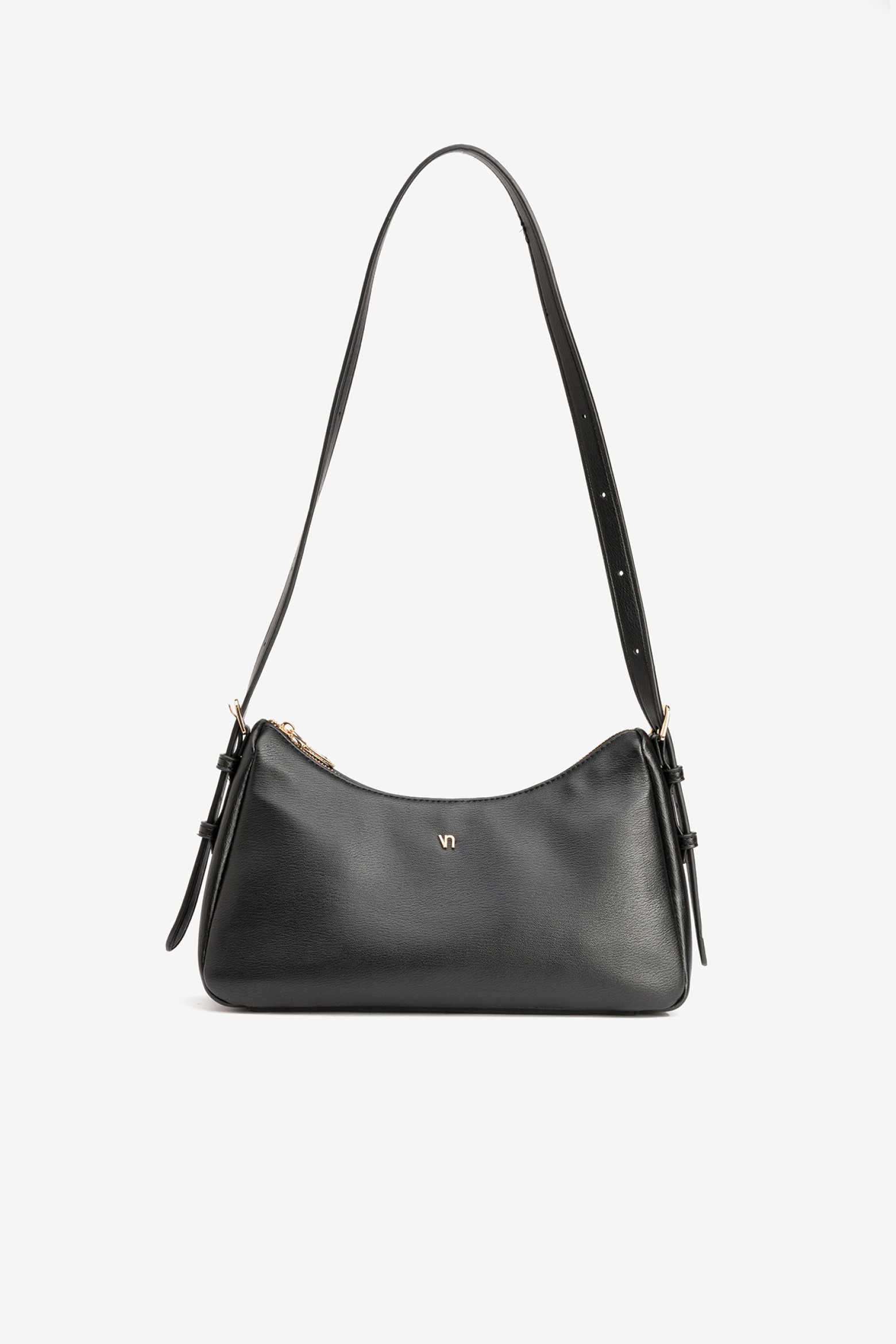 Black Compact Shoulder Bag