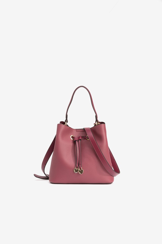 Dark Pink Bucket Bag
