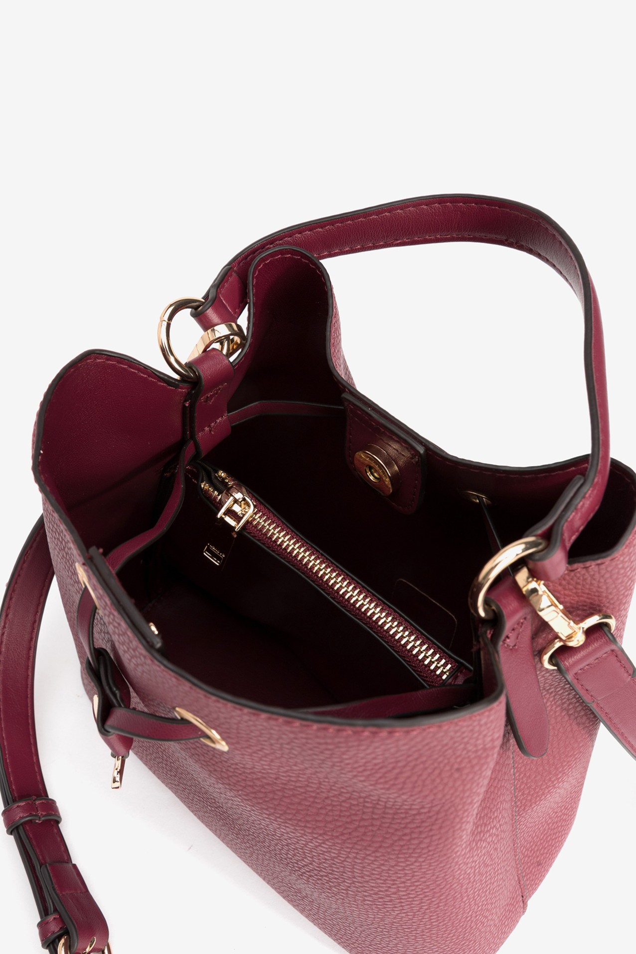 Dark Pink Bucket Bag