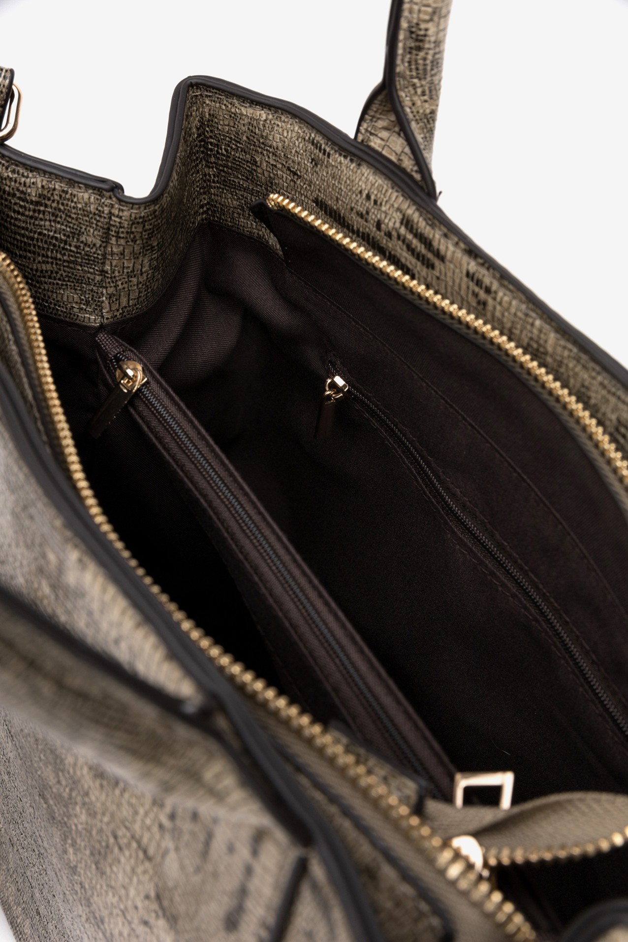 Beige Textured Structured Wallet